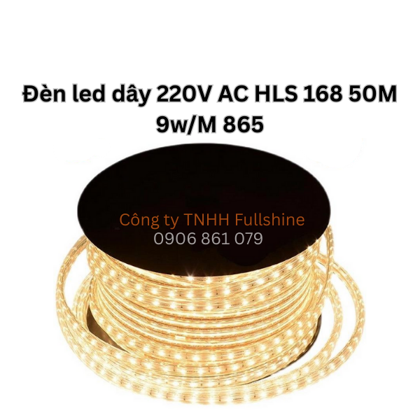 Đèn led dây 220V AC HLS 168 50M 9w/M 865