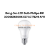 Bóng đèn LED Bulb Philips 4W 3000K/6500K E27 1CT/12 9 APR