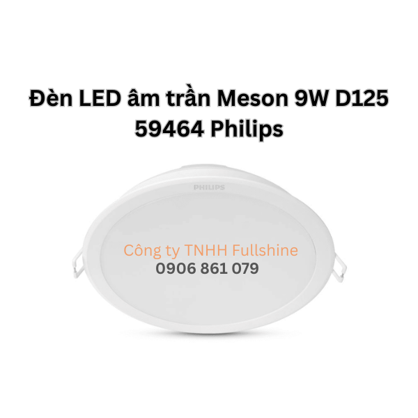 Đèn LED âm trần Meson 9W D125 59464 Philips
