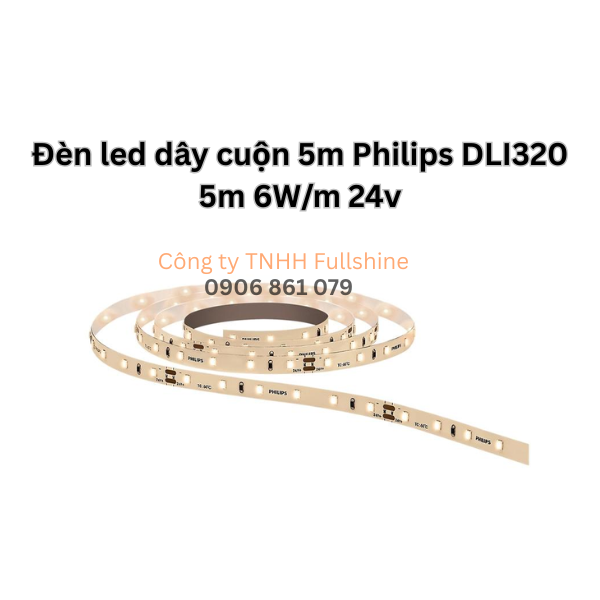 Đèn led dây cuộn 5m Philips DLI320 5m 6W/m 24v